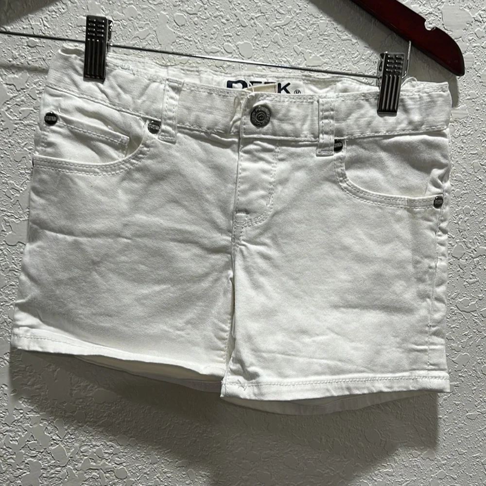 Gap fit and peek dungarees white & gray girls set size 8 GUC..